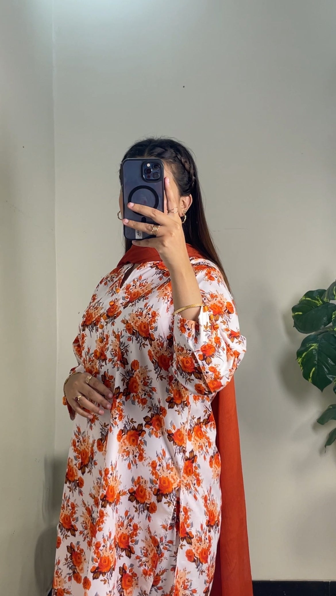 White Bloom 2pcs- All over printed Lown Cotton Affordable Dressesđź‘—