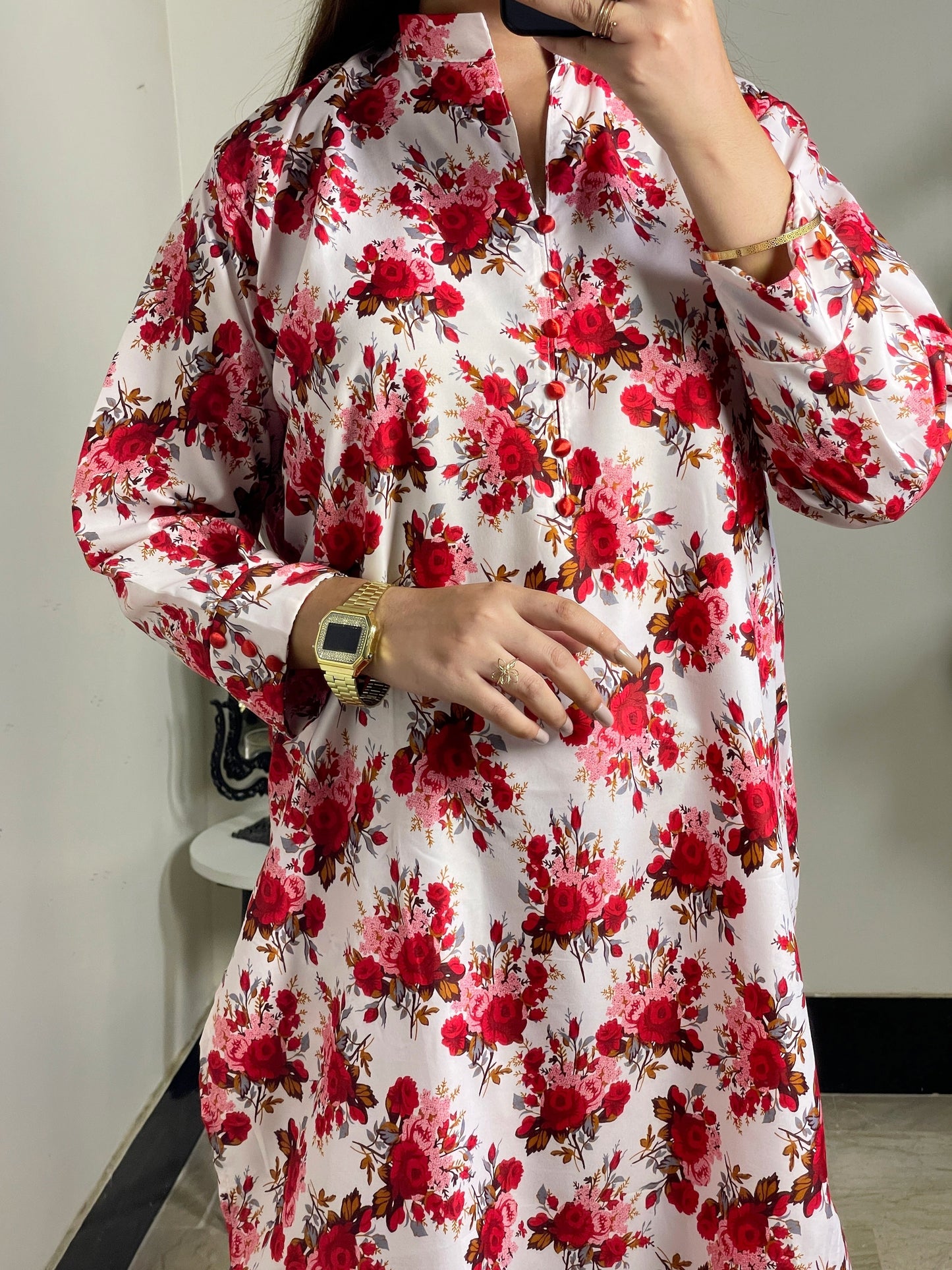 REDISH BLOOM CO-ORD SET All over printed Lown Cotton Affordable Dresses👗