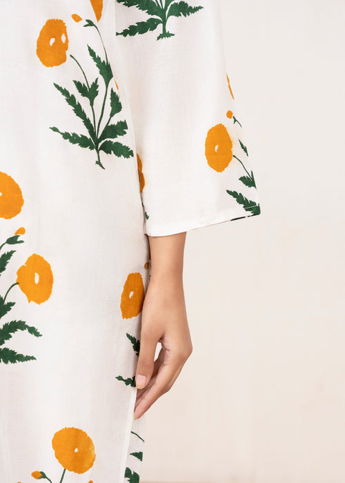 WHITE FLOWER CO-ORD SET