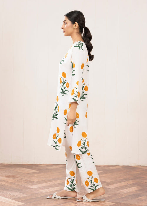 WHITE FLOWER CO-ORD SET